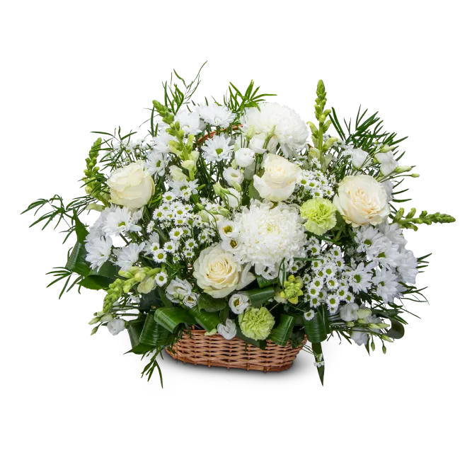 Funeral floral basket